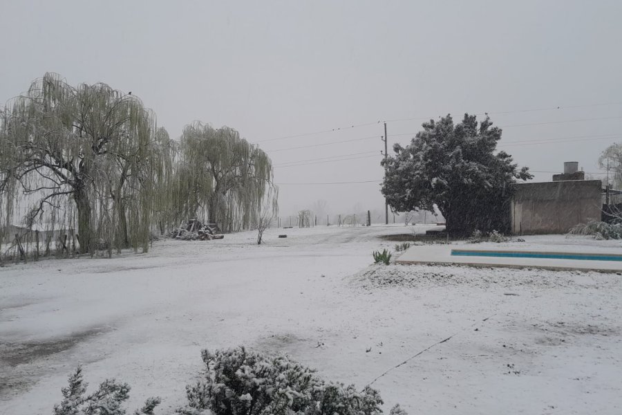 Nevada inesperada en San Luis por la Tormenta de Santa&nbsp;Rosa