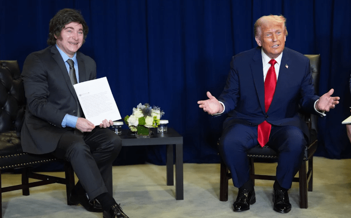 Javier Milei publicó una imagen junto a Trump en la sede de la&nbsp;ONU