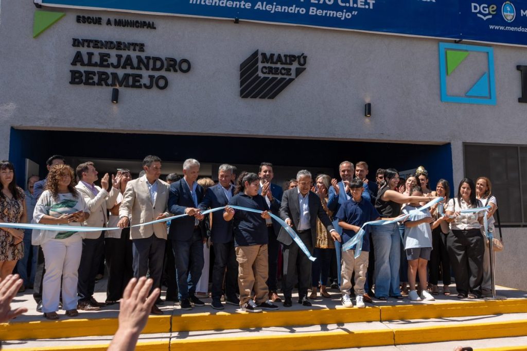 Formación para el futuro: Cornejo inauguró la Escuela Técnica Alejandro Bermejo en&nbsp;Maipú
