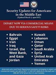 Escalada bélica en Medio Oriente: Estados Unidos insta a evacuar la&nbsp;región